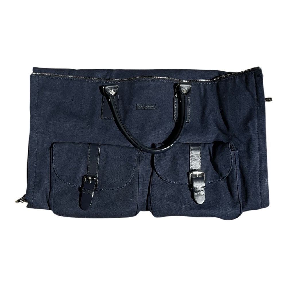 Hook & Albert Waxed Canvas Garment Weekender Bag
